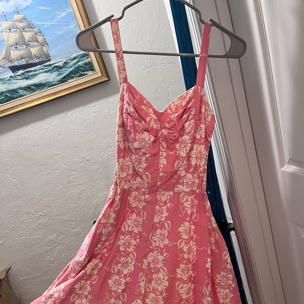 Vintage Sun Fashions Honolulu Hawaii Pink Size 8/10 Dress - Picture 3 of 7